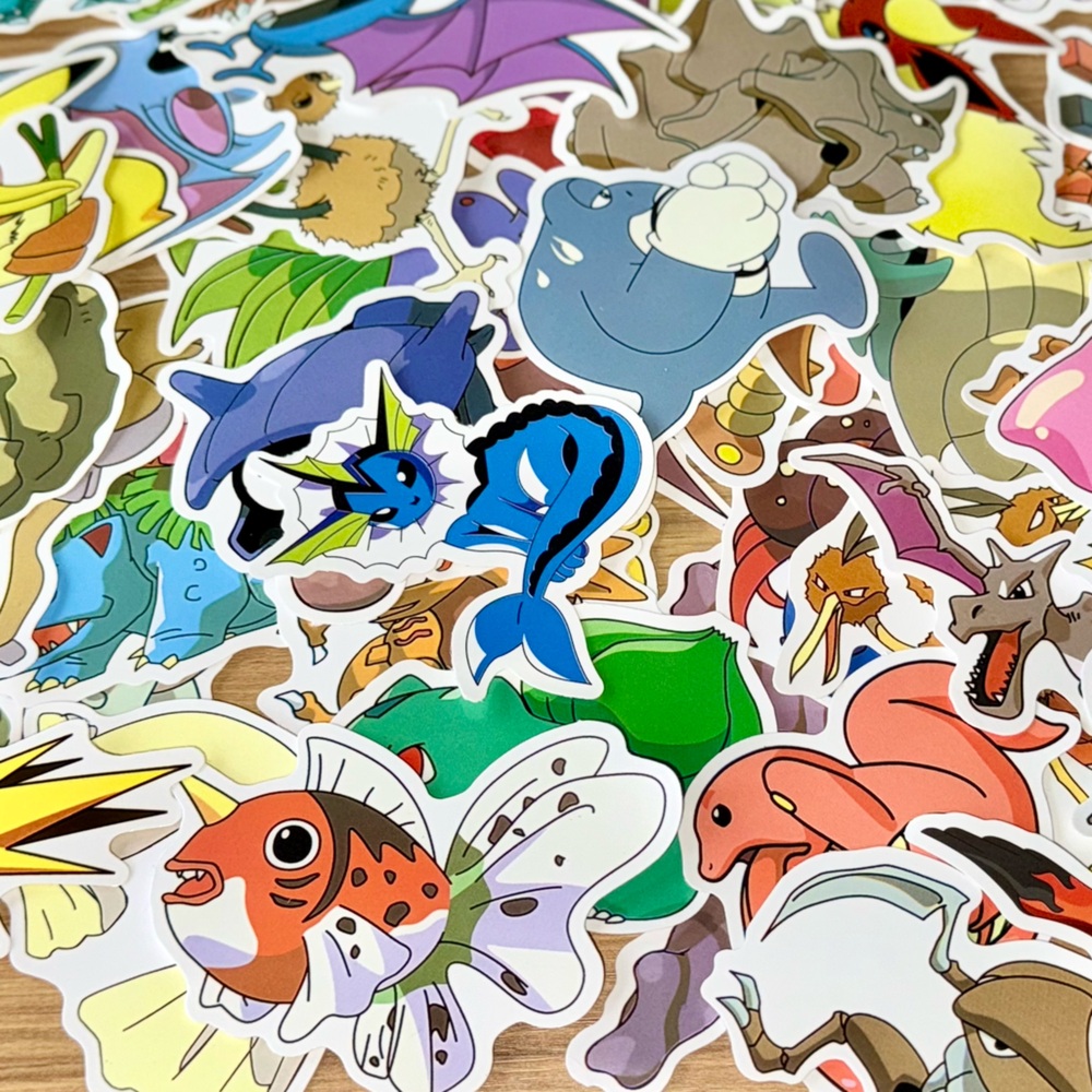 Pokémon 80pc Sticker Lot- NEW - Picture 5 of 5